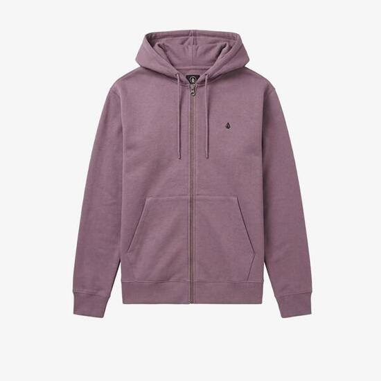 Sweat Volcom Single Stone zippé violet