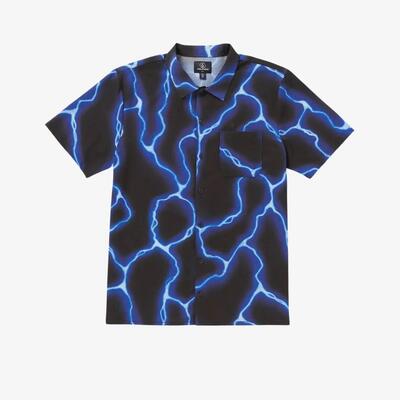 Camicia shirt volcom uitgelichte kunstenaar travis spinks zwart
