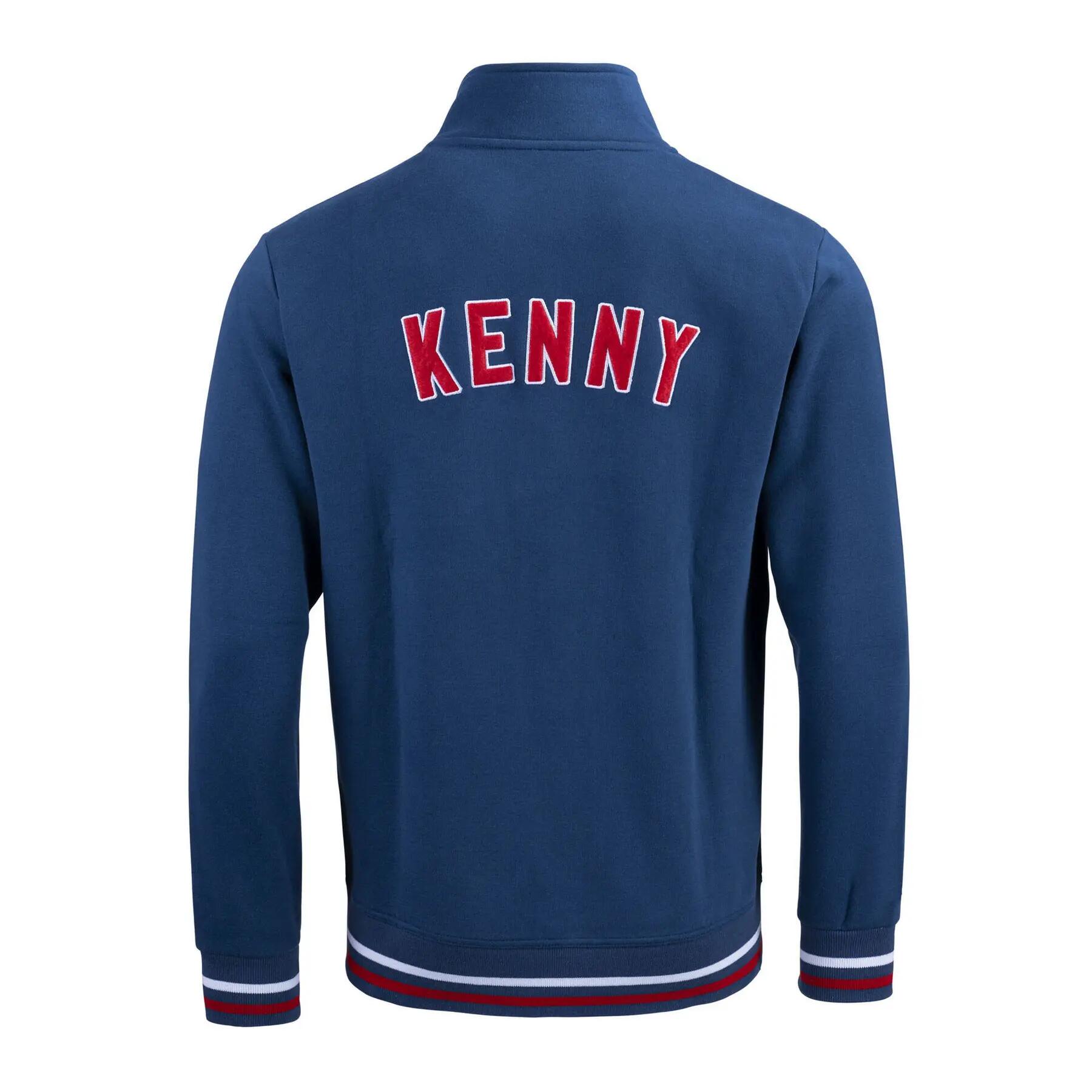 Sweat zippé Kenny Academy Bleu marine 3/4