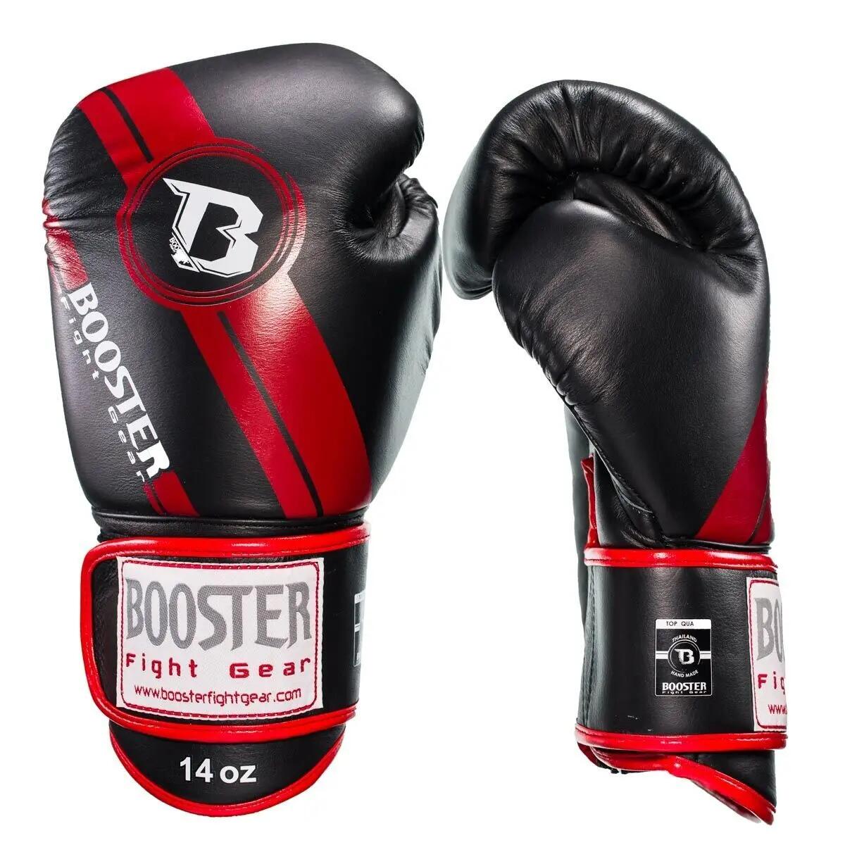 (Kick)bokshandschoenen volwassenen Pro Range BGL 1 V3 Black / Red Foil 4/7
