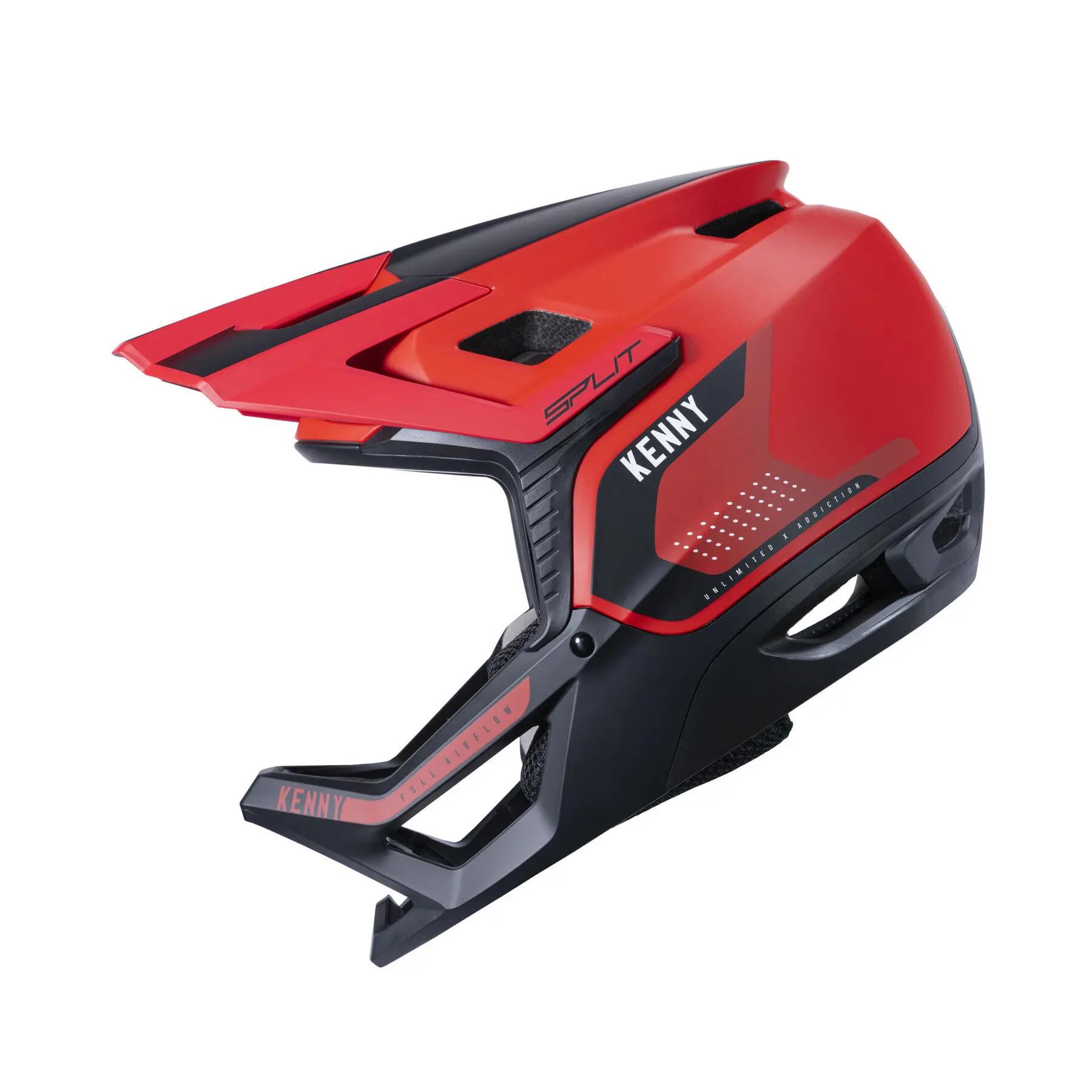Casque Intégral Kenny Split Rouge 7/7
