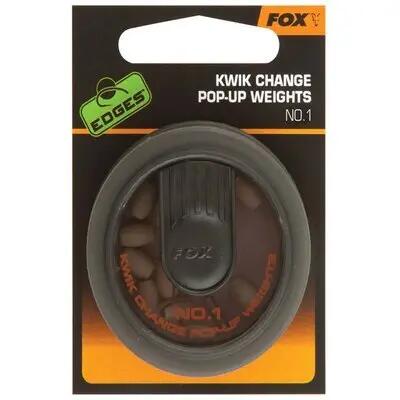 Set van 5 pellets fox kwik change pop up weights
