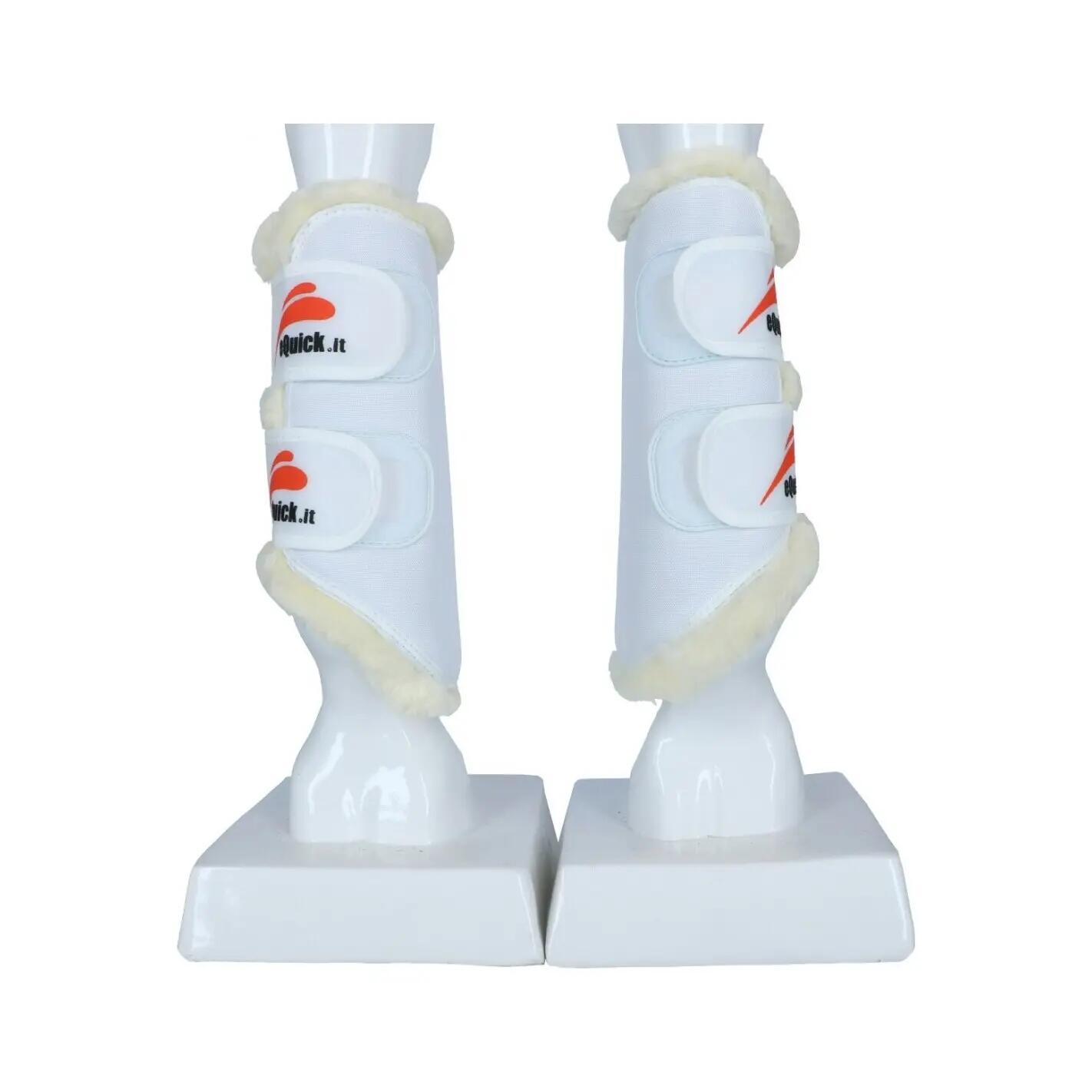 Botas delanteras de caballo eQuick Etraining fluffy 2/3