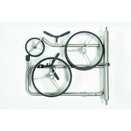 Chariot manuel de golf 3 roues enfant JuCad Acier Inoxydable