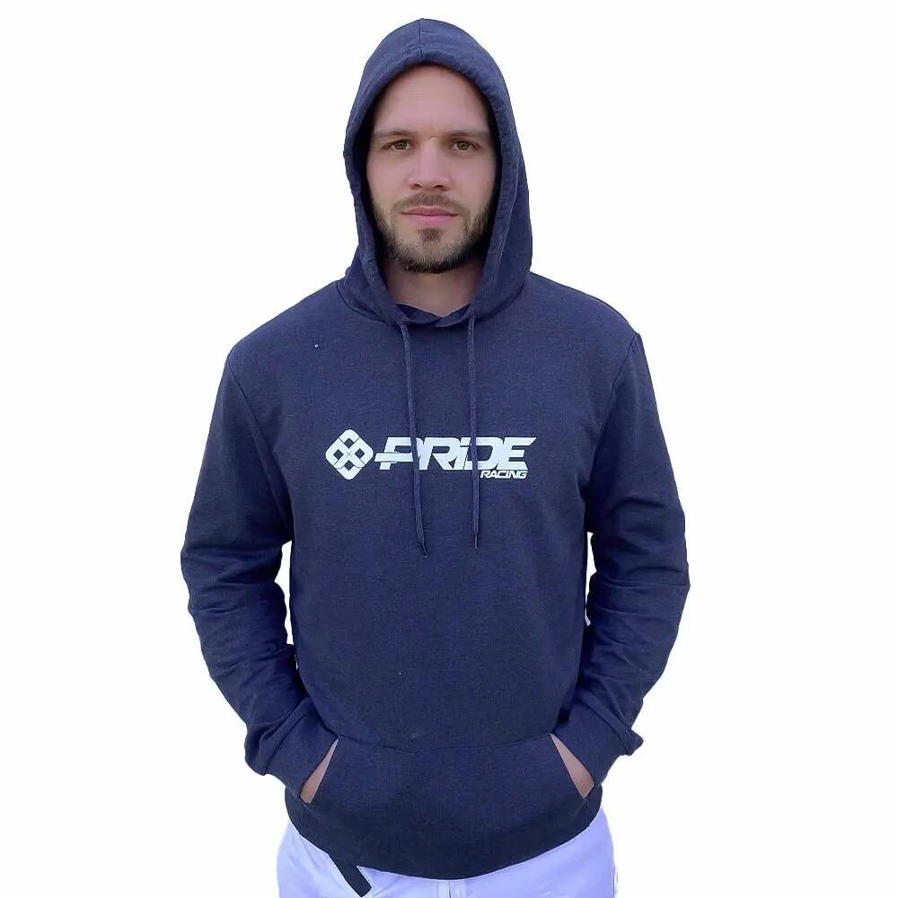 Felpa con cappuccio Pride Racing Logo Heather Asphalt 2/7