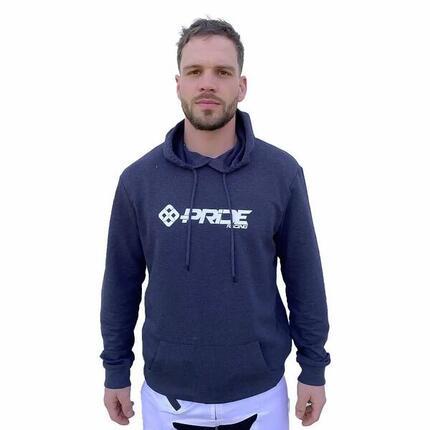 Hoodie Pride Racing Logo Heather Asphalt