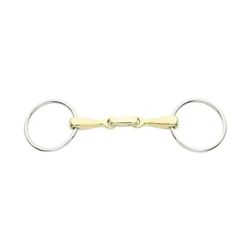 Double ring horse bit, locking Kavalkade KavalBit