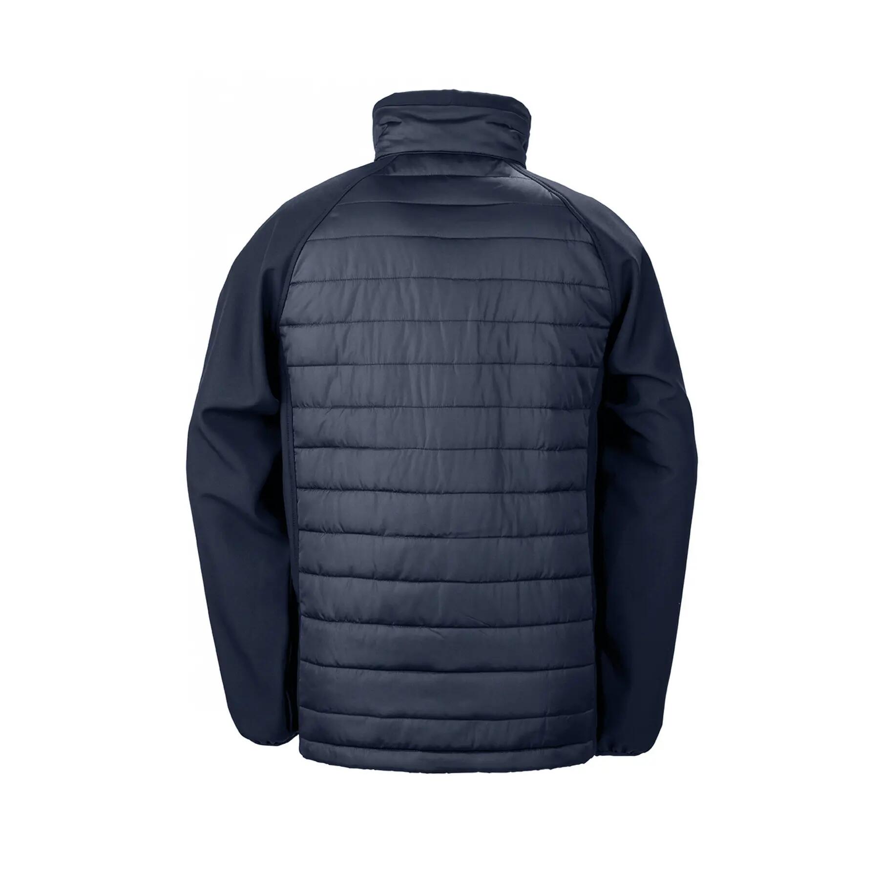 Doudoune recyclée Result Softshell Black Compass Softshell 2/3