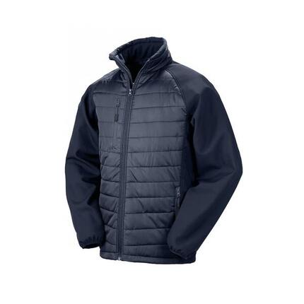 Doudoune softshell recyclée Result black compass
