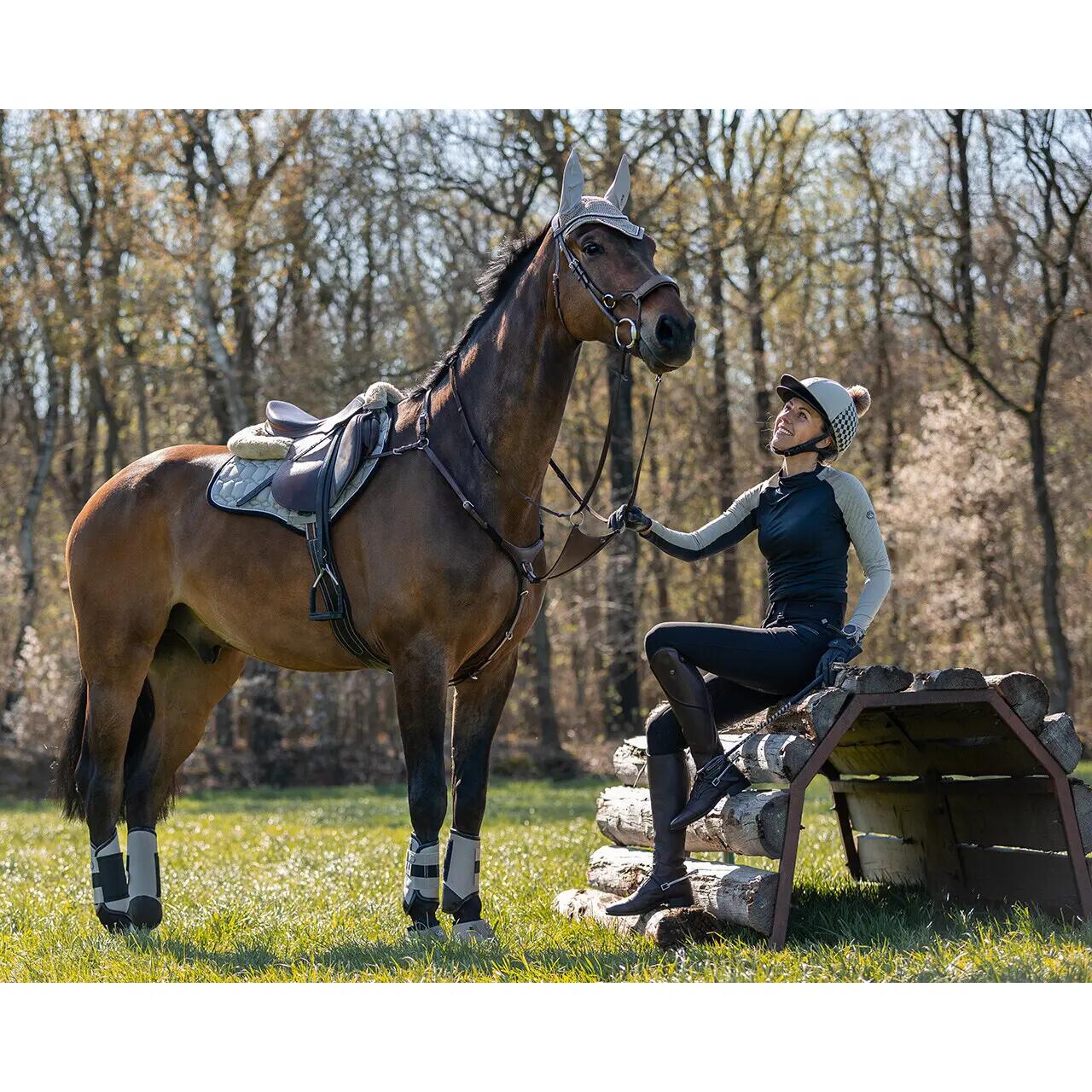 Rear cross-country horse boots, closed QHP Technical 2/3