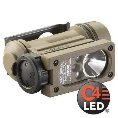 Lampe clip de casque + pile Streamlight Stream Sidewinder Compact II Coyote ° 1/2