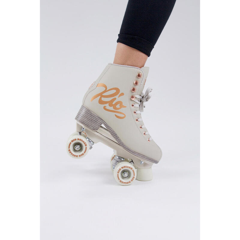Rose Figure Quad Roller Skates