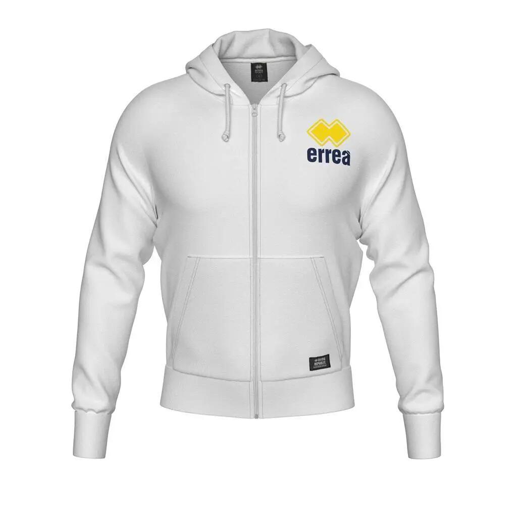 Sweatshirt à capuche logo entiérement zippée enfant Errea Essential 71 1/3