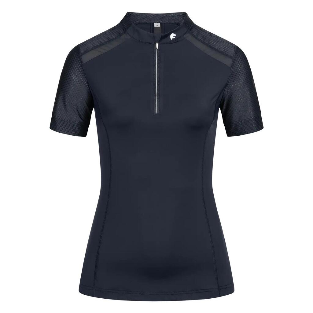 Women's technical zipped riding polo ELT Nancy