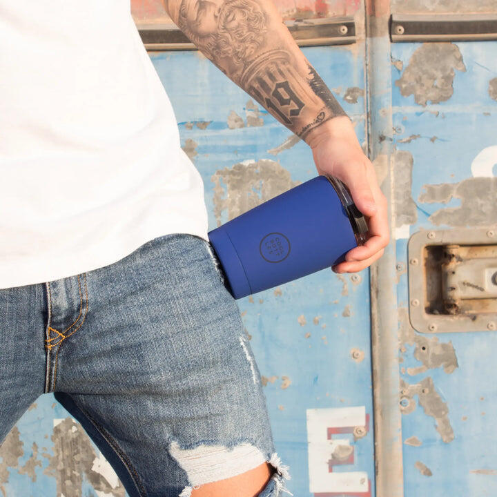 Vaso Térmico de acero Inox. Cool Bottles. Con envío gratis. Vivid Blue 330ml 7/7
