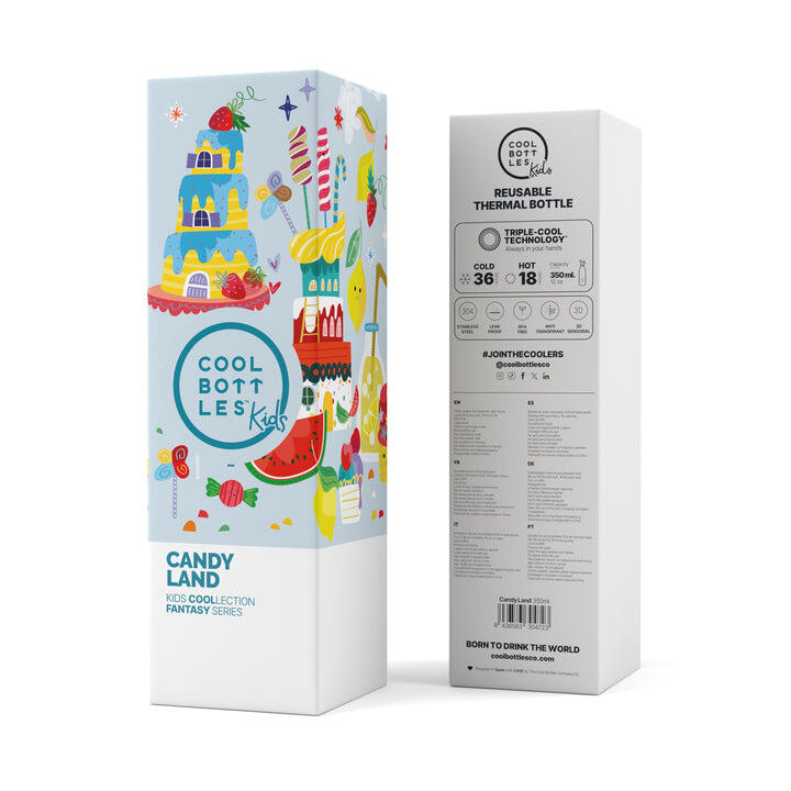 Botella Térmica para niños Cool Bottles. Con envío gratis. Candy Land 350ml 4/5