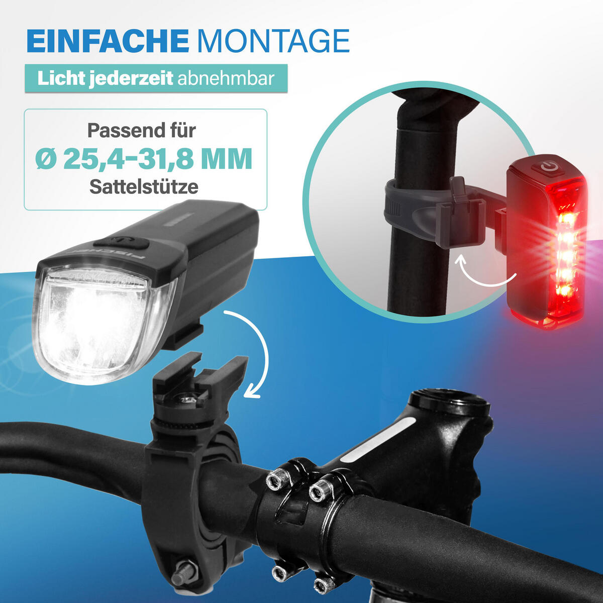 FISCHER Akku Beleuchtungsset TWIN 30/15 Sensor 2.0 6/7