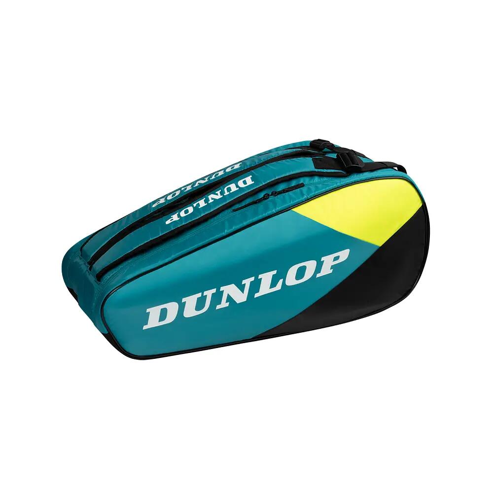 Dunlop SX Club 10 Tennis Racket Bag - Teal/Yellow