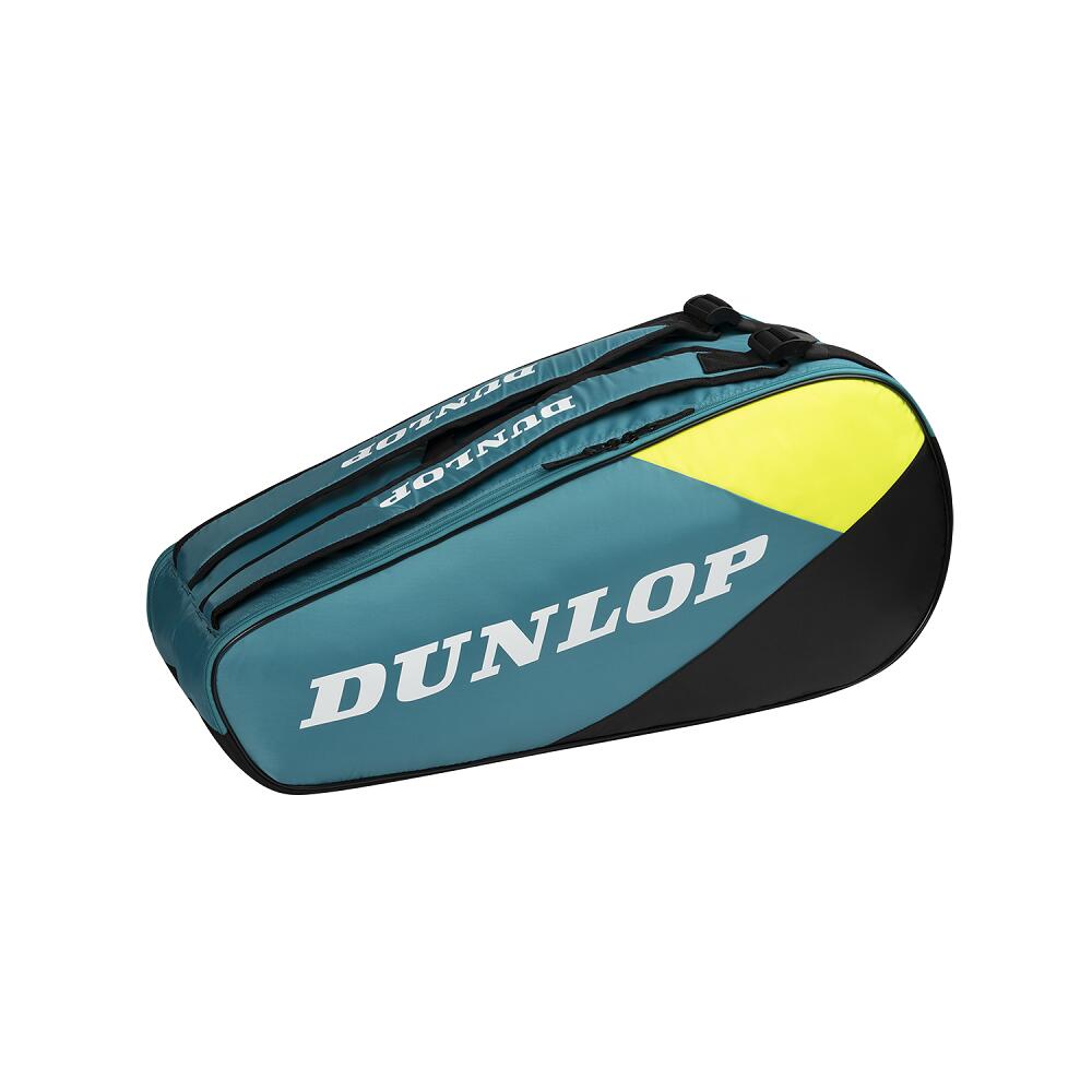 Dunlop SX Club 6 Tennis Racket Bag - Teal/Yellow
