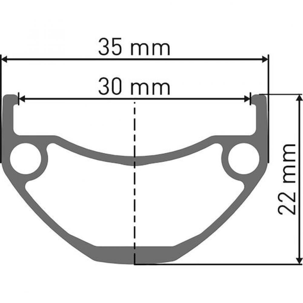 DT SWISS Jante U 663 29 pouces Sw 28 trous 622-30 Vl 8,5 mm 3/3