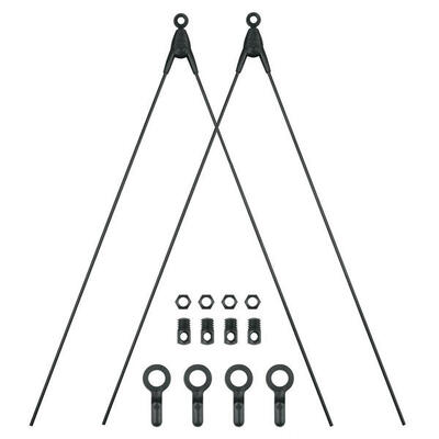Sks bluemels asr-stangen voor, 365 mm, zwart, voor bluemels basic en stripe...