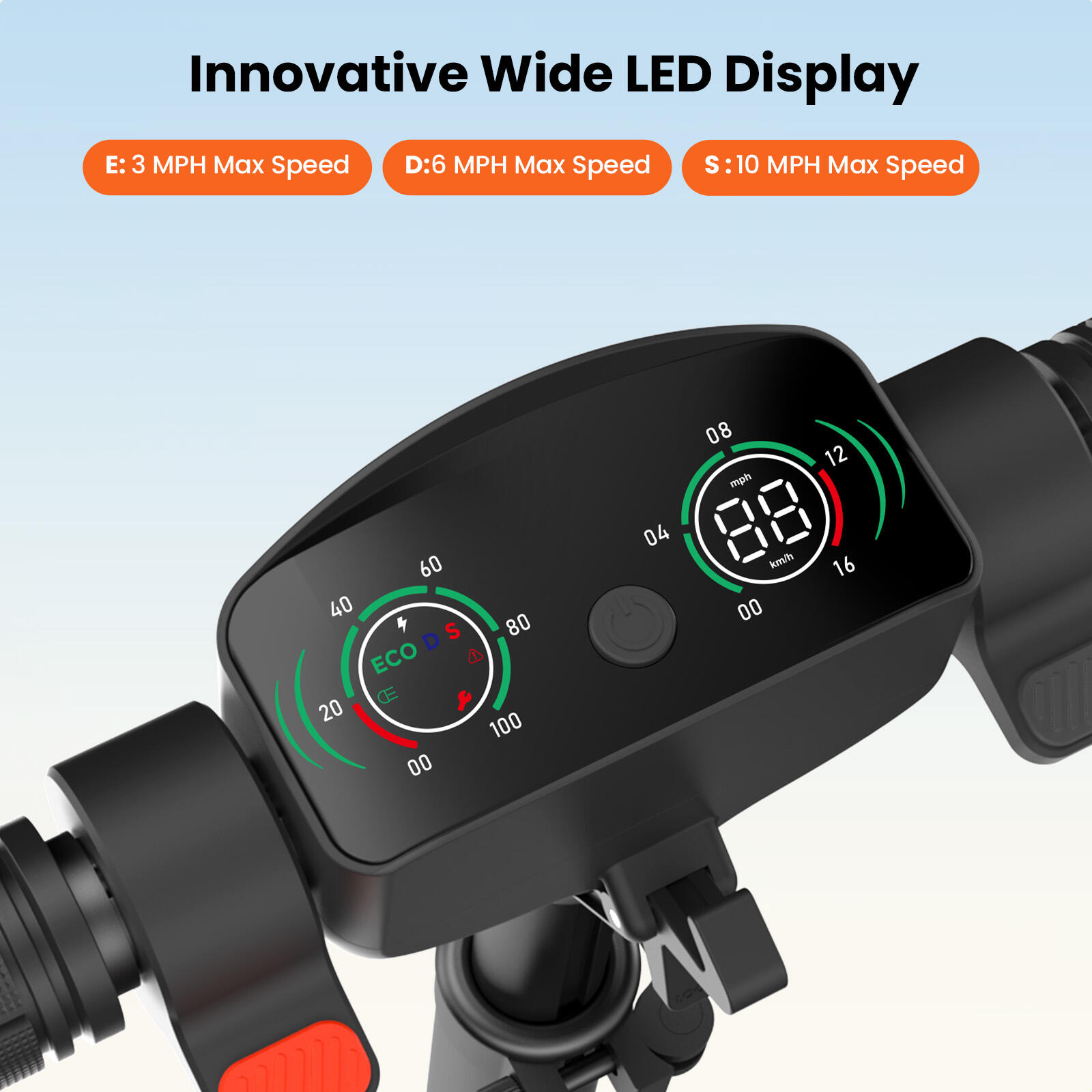 Dětská elektrická koloběžka iScooter K6 s Bluetooth reproduktorem, 21,6 V 2,6 Ah 2/7
