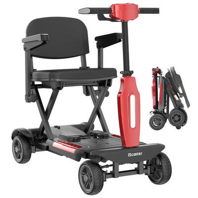 Scooter elettrico pieghevole iScooter X11 a 4 ruote con batteria da 24 V 156 A