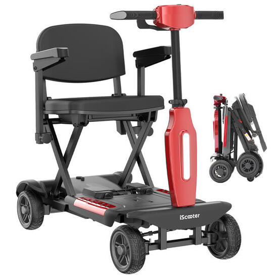 Scooter elettrico pieghevole iScooter X11 a 4 ruote con batteria da 24 V 156 A