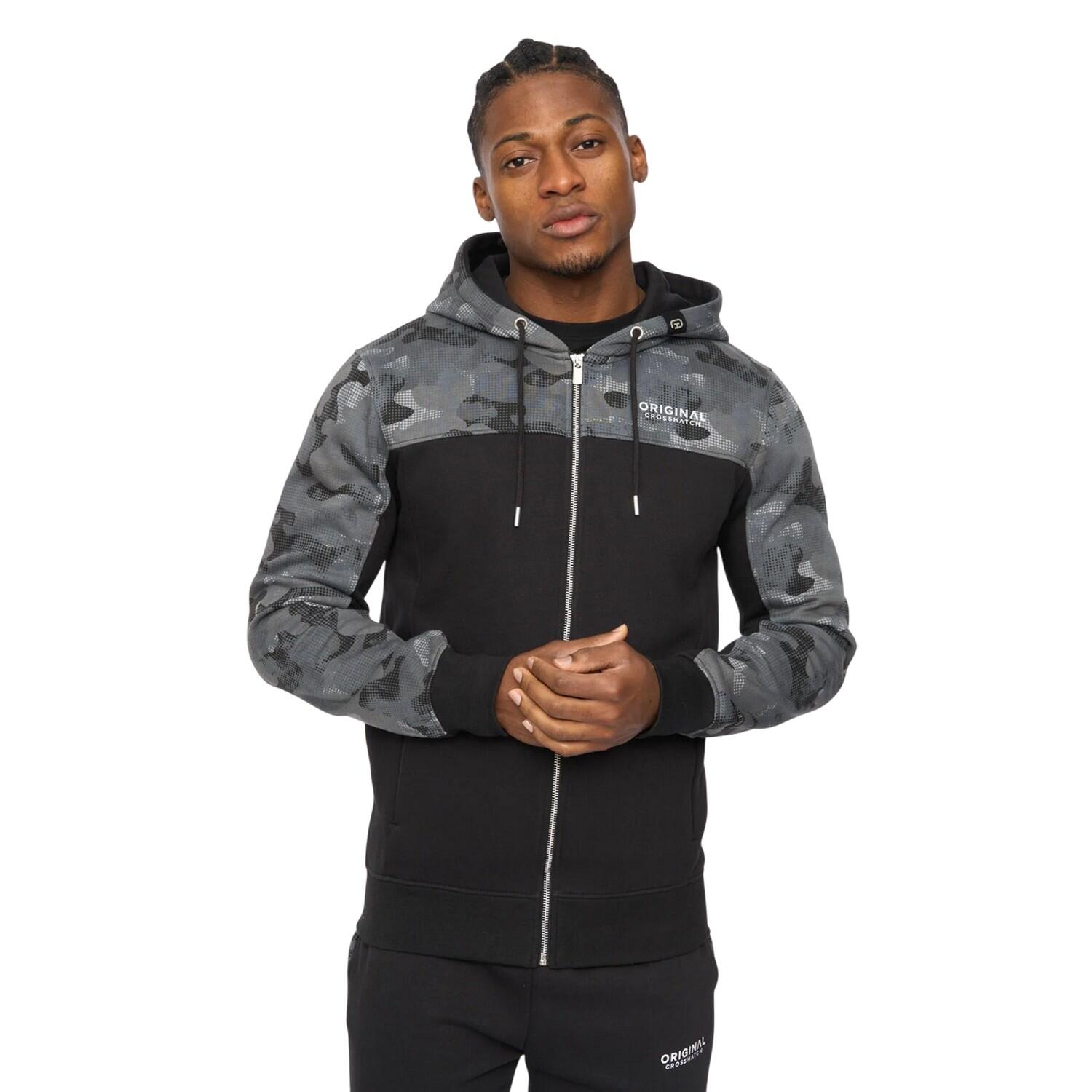 Crosshatch Mens Branton Full Zip Hoodie