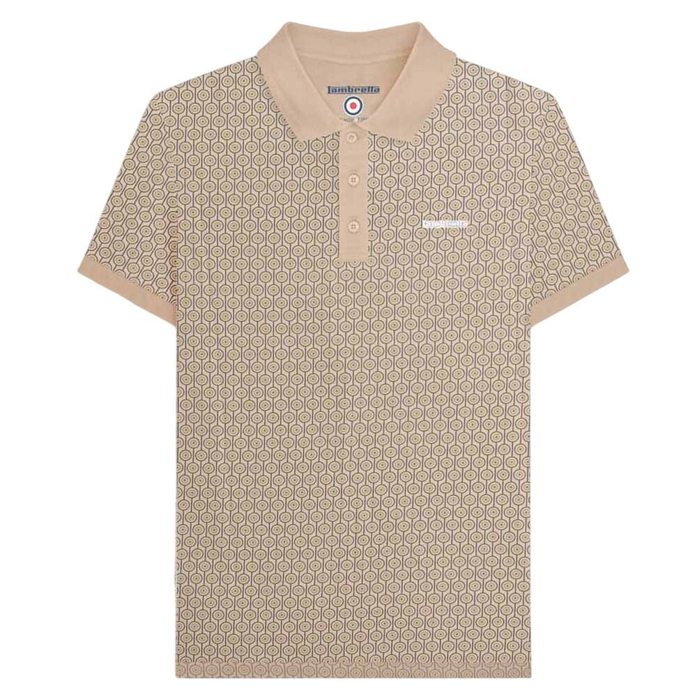 Lambretta Mens AW24 Geometric Polo Shirt