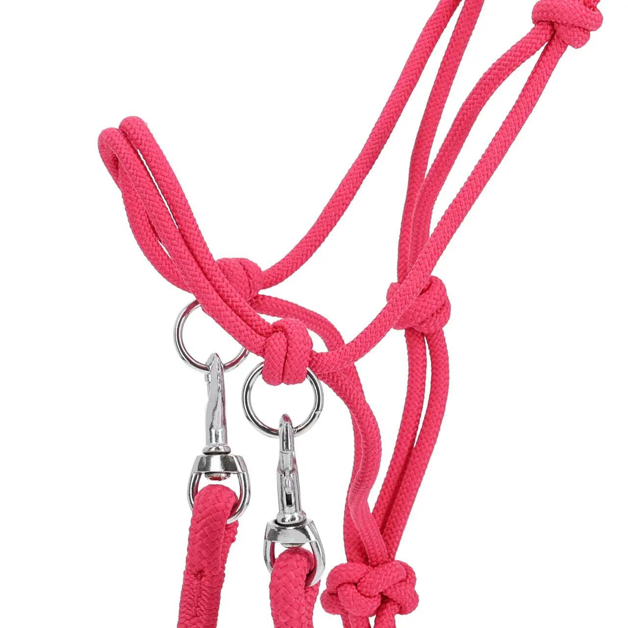 Licol en corde avec rênes Q-essentials Color 3/3