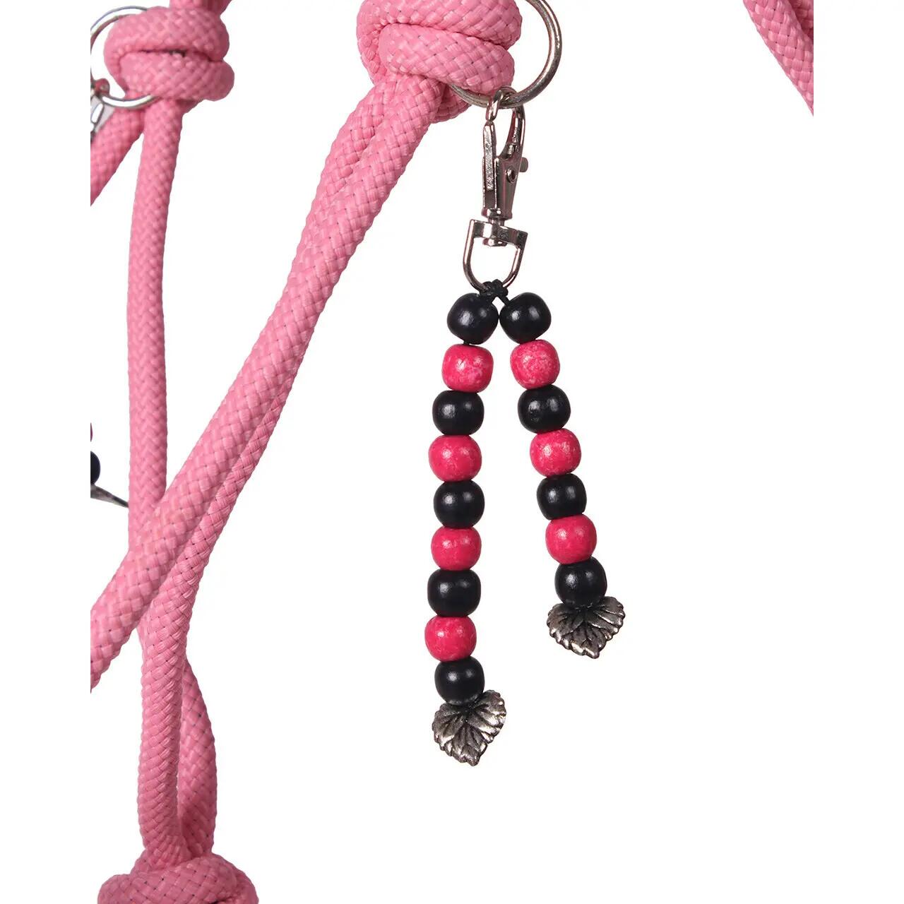 QHP Touwhalster & Neckrope Liberty - Flamingo Pink (Full) (Full) 7/7