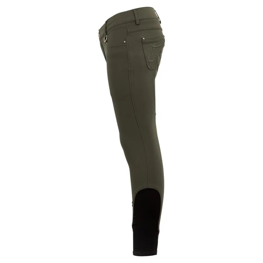 Pantalones de equitación de agarre total para niños BR Equitation Marissa 3/4