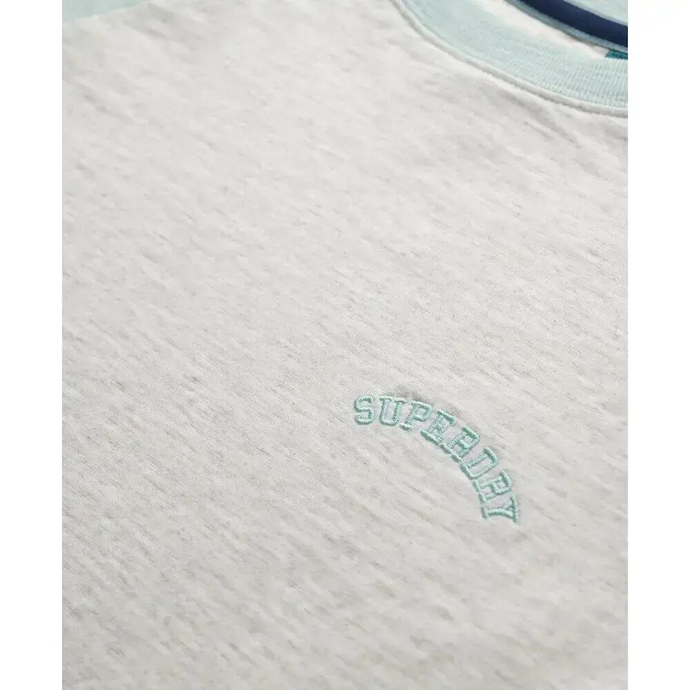 Női rövidujjú bio pamut póló raglán szabással és logóval Superdry Essential 6/6