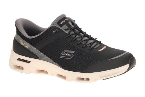 Skechers Glide Step Schuhe schwarz beige Damen SLIP INS 104616