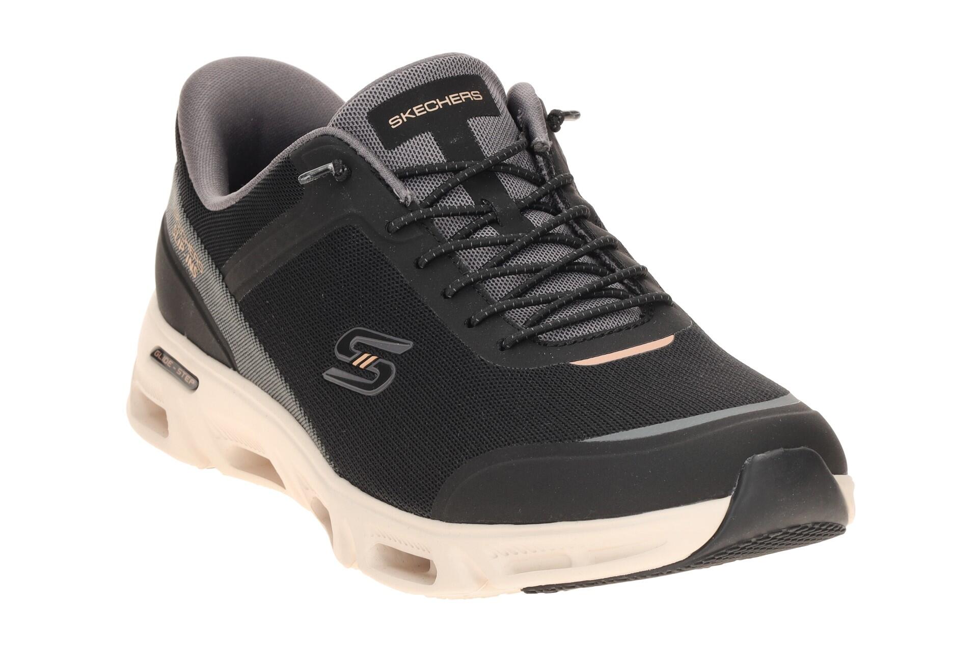 Skechers Glide Step Schuhe schwarz beige Damen SLIP INS 104616 3/7