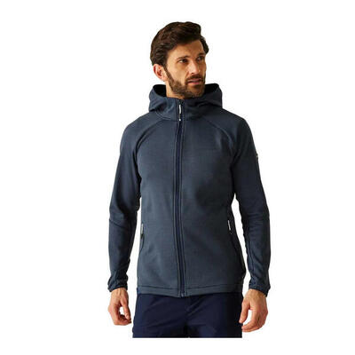 Heren everet fleece jas (olijfnacht)