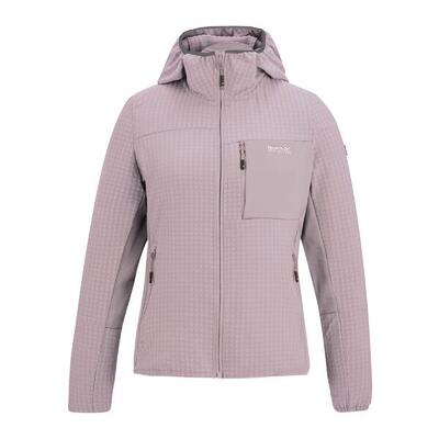 Dames kemilia fleecejack (lila poeder)