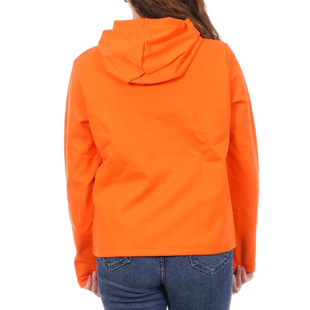 Sweat à Capuche Orange Femme Le Coq Sportif Hoody N°9 2/3