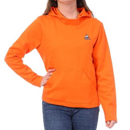 Sweat à Capuche Orange Femme Le Coq Sportif Hoody N°9