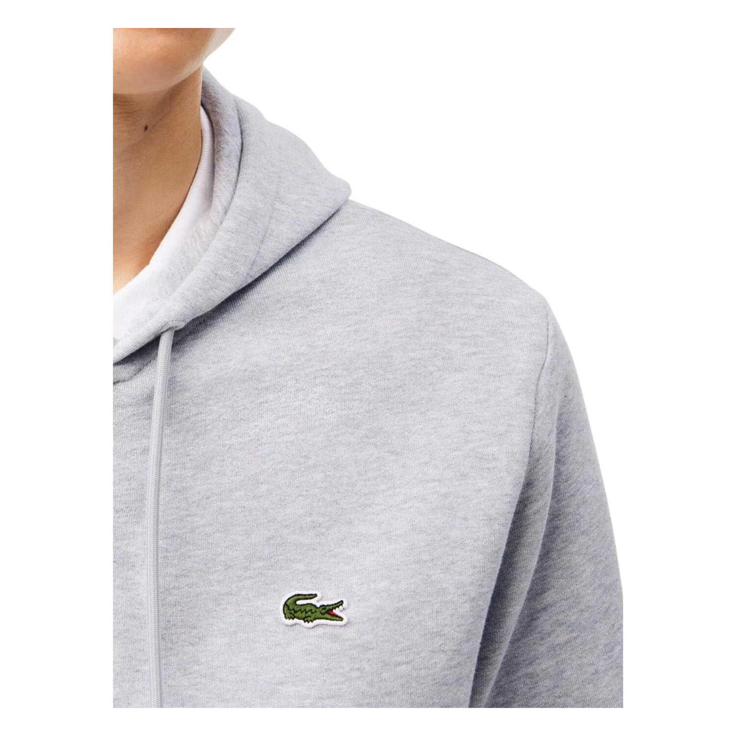 Veste À Capuche Motif/style Logo Brodé Homme (Gris) 3/4