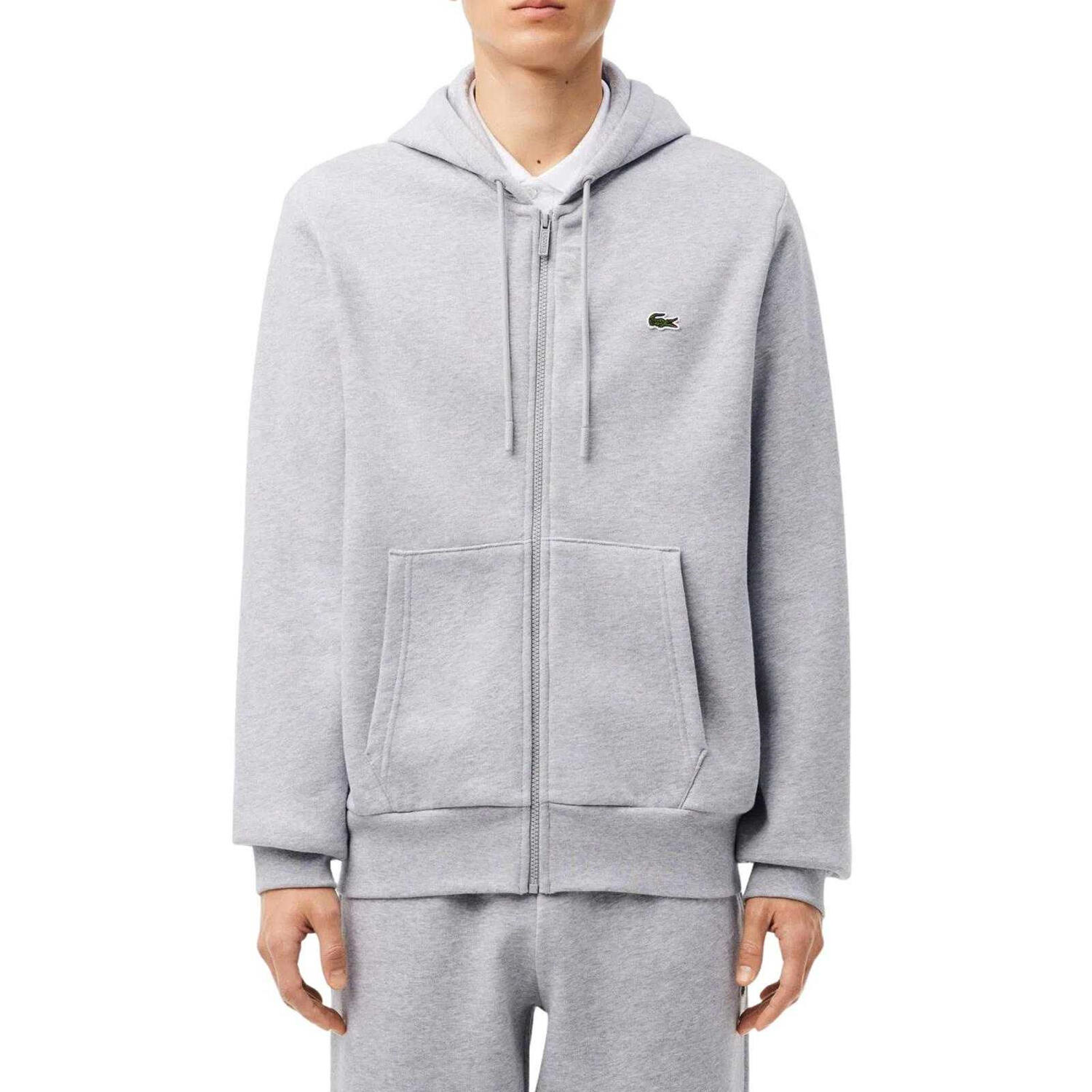 Veste À Capuche Motif/style Logo Brodé Homme (Gris) 4/4