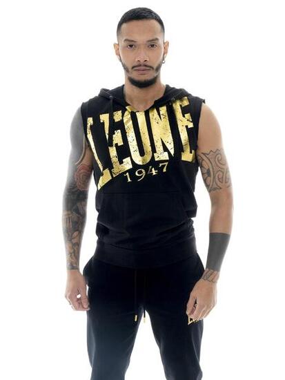 Leone Boxing Legend ärmelloser Kapuzenpullover ohne Sweatshirt für Herren