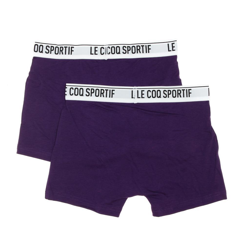 Le Coq Sportif Camuset Sport Boxershorts Herren, 2er Pack, Violett 2/2