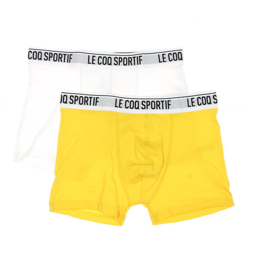 Men's Le Coq Sportif Camuset Sport Boxer Shorts - Blue/White (2 Pack)