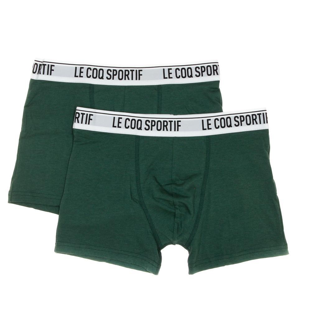 Men's Le Coq Sportif Camuset Sport Green Boxers - 2 Pack