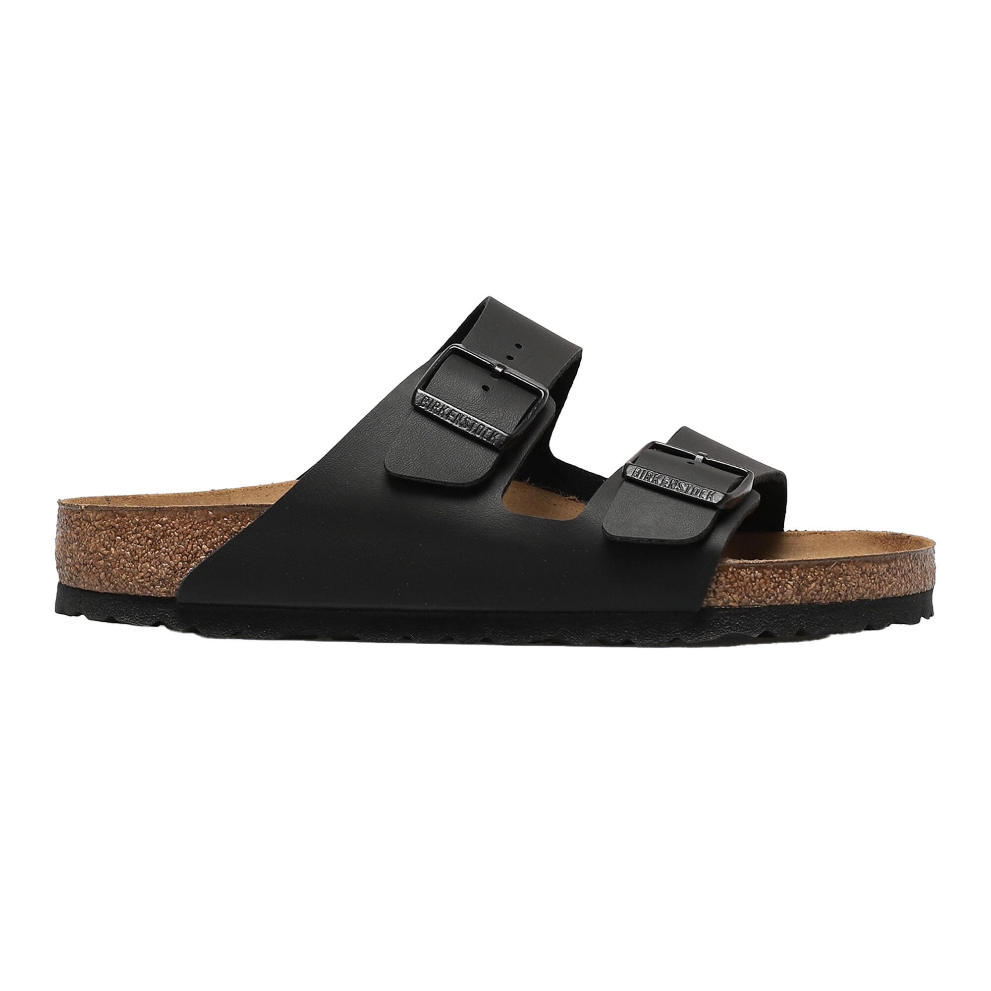 Volwassen unisex Arizona lederen sandalen (Zwart) 2/5