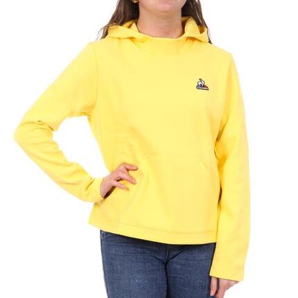 Sweat à Capuche Jaune Femme Le Coq Sportif Hoody N°9
