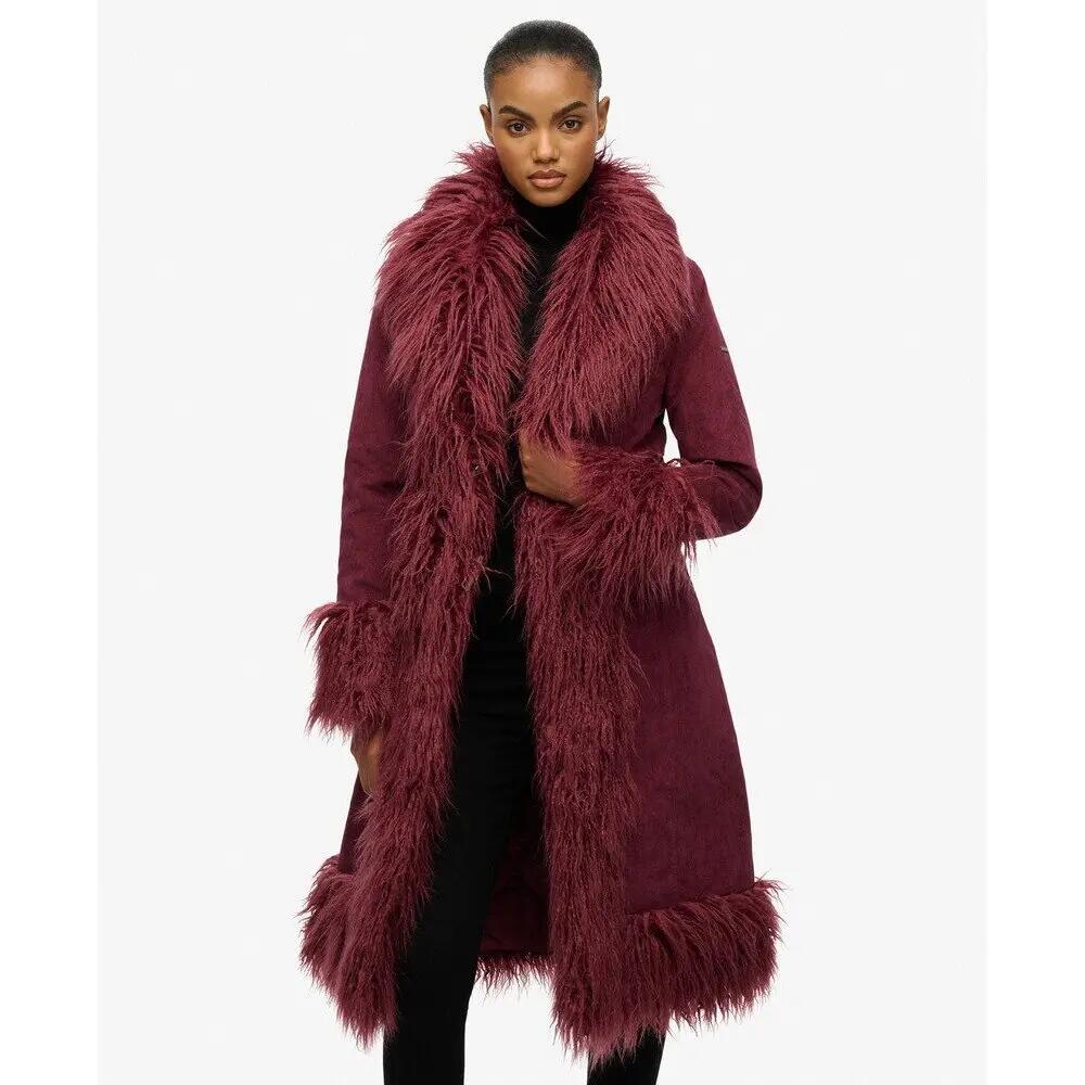 Langer Mantel für Damen Superdry Afghan 3/6