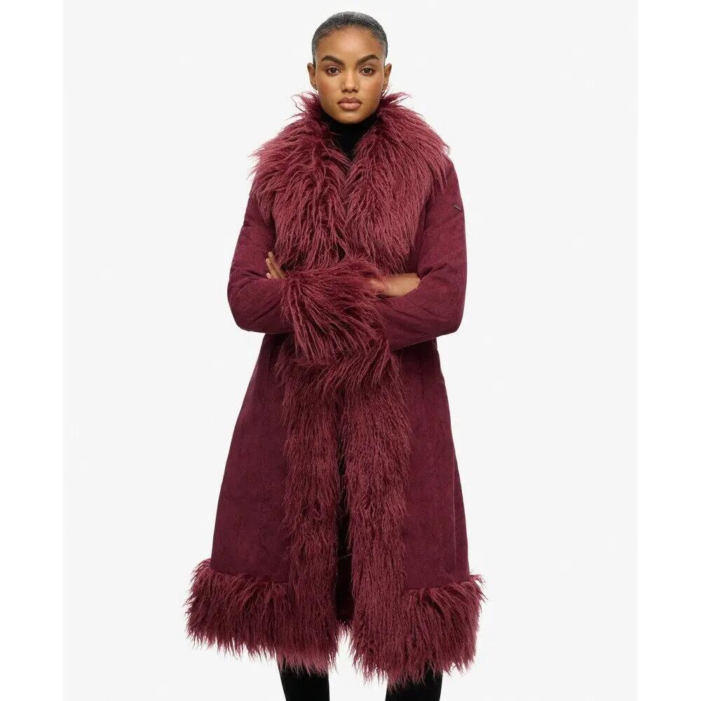 Langer Mantel für Damen Superdry Afghan 2/6